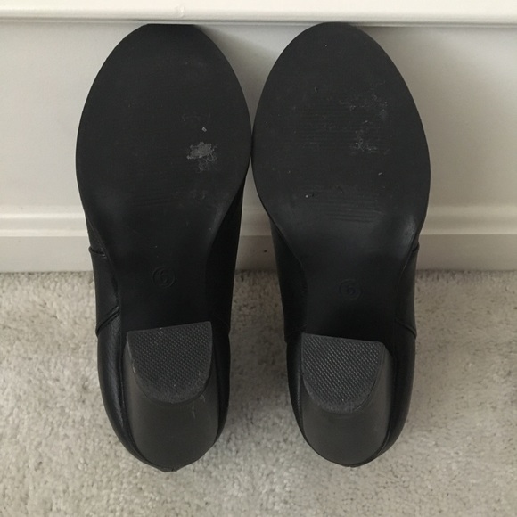 Black leather ankle boots - Picture 5 of 5